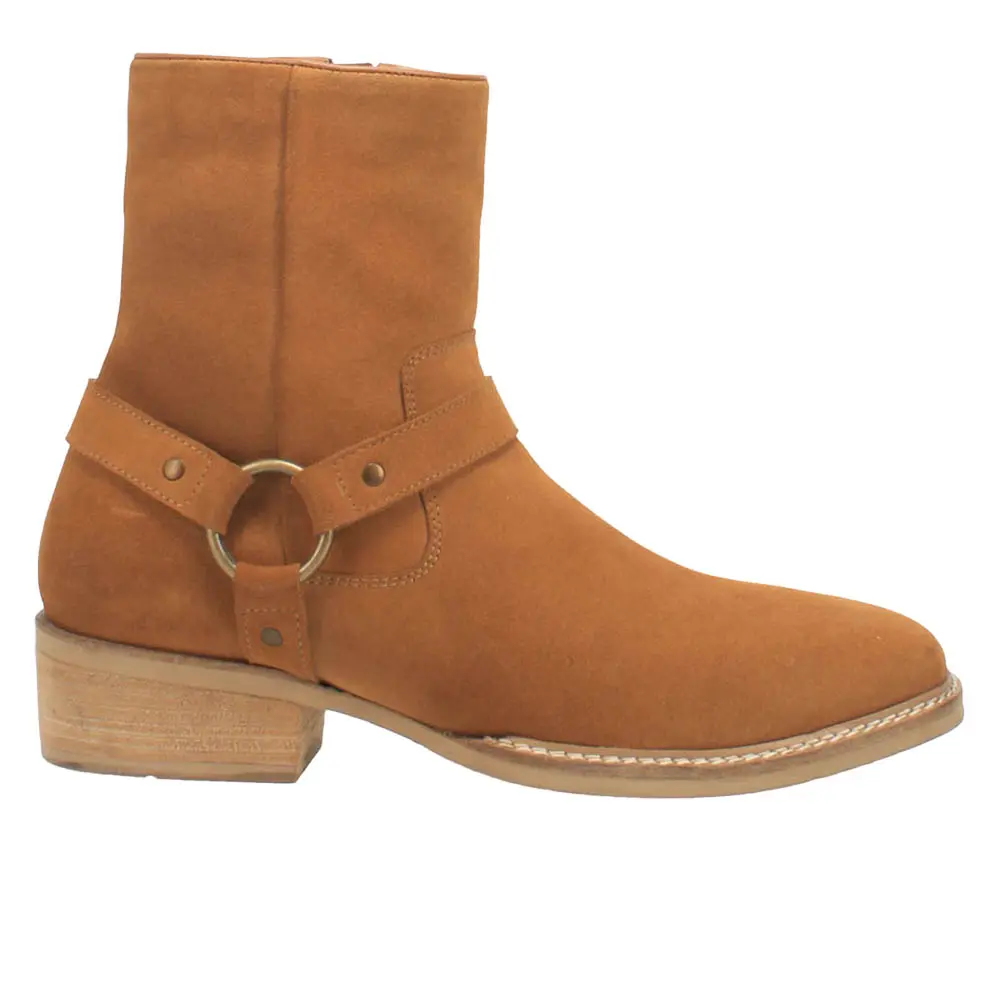 Dingo Mens Calgary Motorcycle Casual Boots Ankle - Brown Dingo Mens Calgary Motorcycle Casual Boots Ankle - Brown