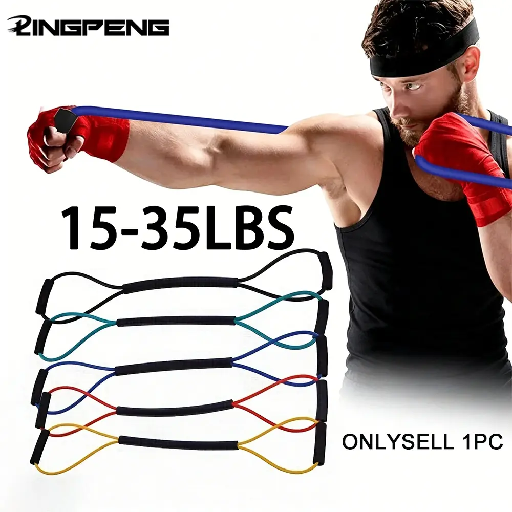 Boxing Resistance Band Muscle Training Band Rubber Speed Training Pull Rope Thai Karate Crossfit Workout Power Strength Equipment Fitness Bands Resistant Bands Home Workout Gear Work out bands for exercise