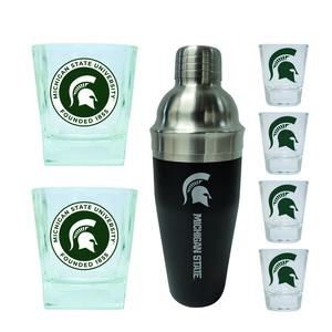 Michigan State Spartans 7-Piece Barware Set