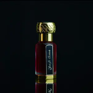 Musk Al Roman Pomegranate Musk - Rich Red Liquid in Glass Bottle with Elegant Label 6ml