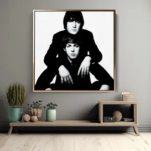 Lennon & Mccartney Music Legends Vintage Art Poster - Beatles Fans Must-Have Acrylic Print
