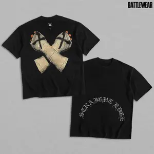 CM Punk Heavy Cotton Shirt WWE T-Shirt, WrestleMania Wrestling Fan Apparel, Best in the World Graphic Tee, Menswear Direct-to-garment Print, Breathable Cotton Casual Streetwear for WWE Fans