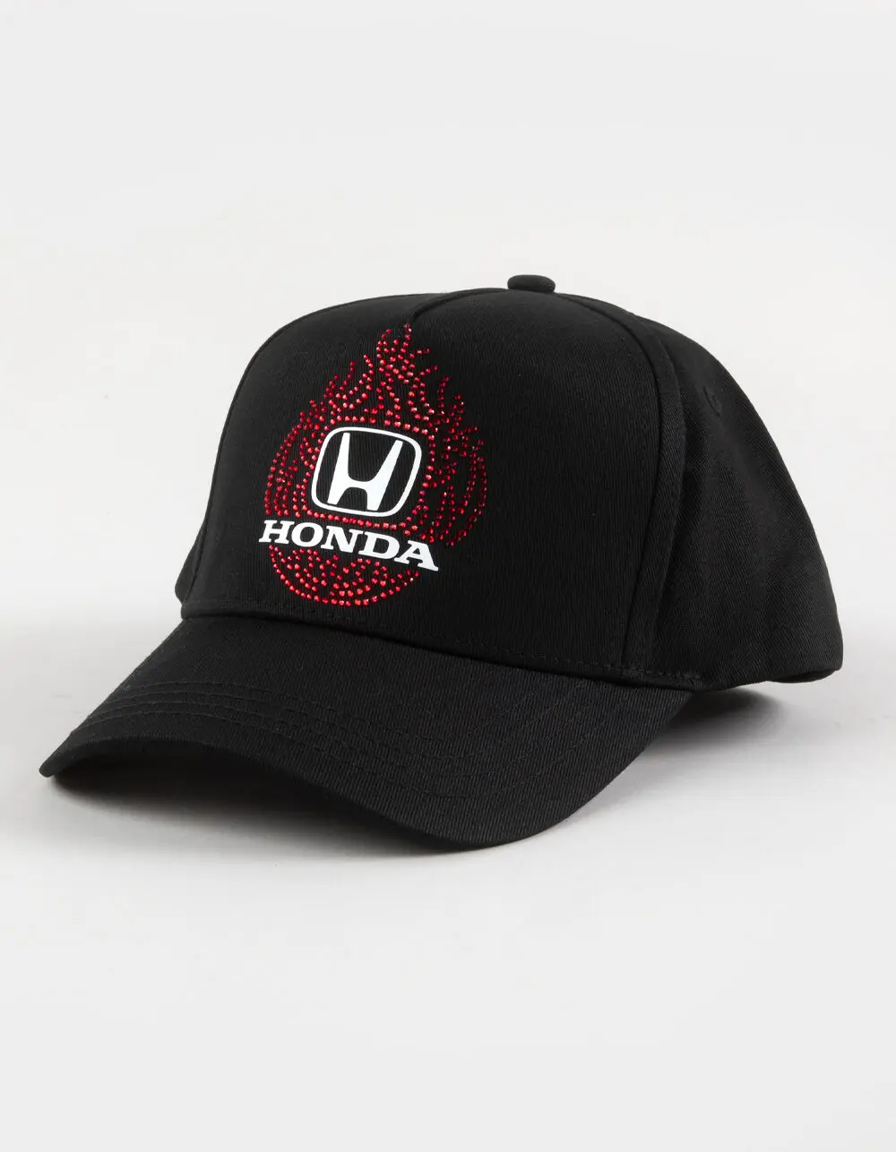 HONDA  Mens Ignite Rhinestone Snapback Hat, Black