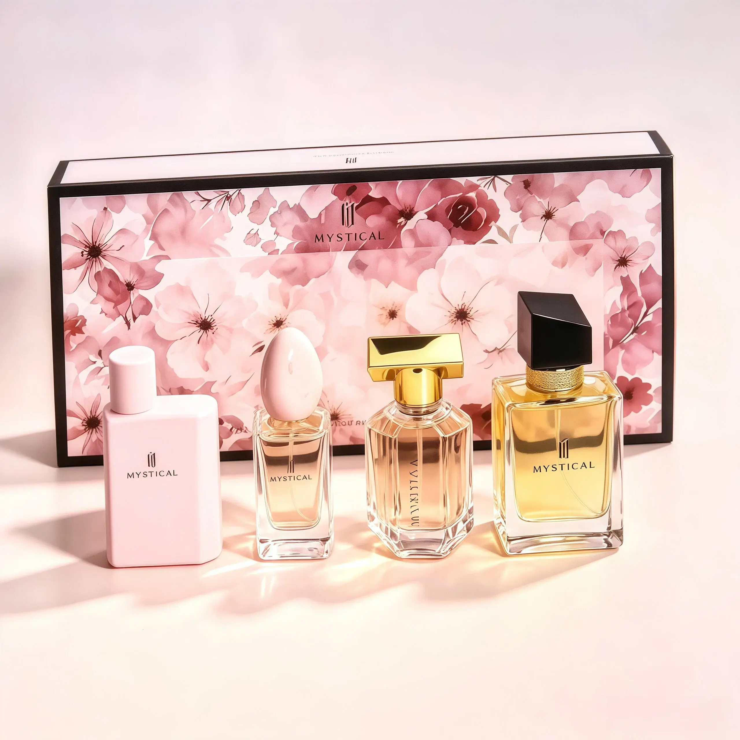 Mystical 4-in-1 Women's Eau de Parfum Gift Set, 4×30ml Mini EDP, Citrus Floral Fruity & Vanilla Long Lasting Fragrance, Portable Pastel Perfume Bottles, Birthday & Summer Gift for Women, Suitable for Daily Wear, Perfumes, Long Lasting Perfumes