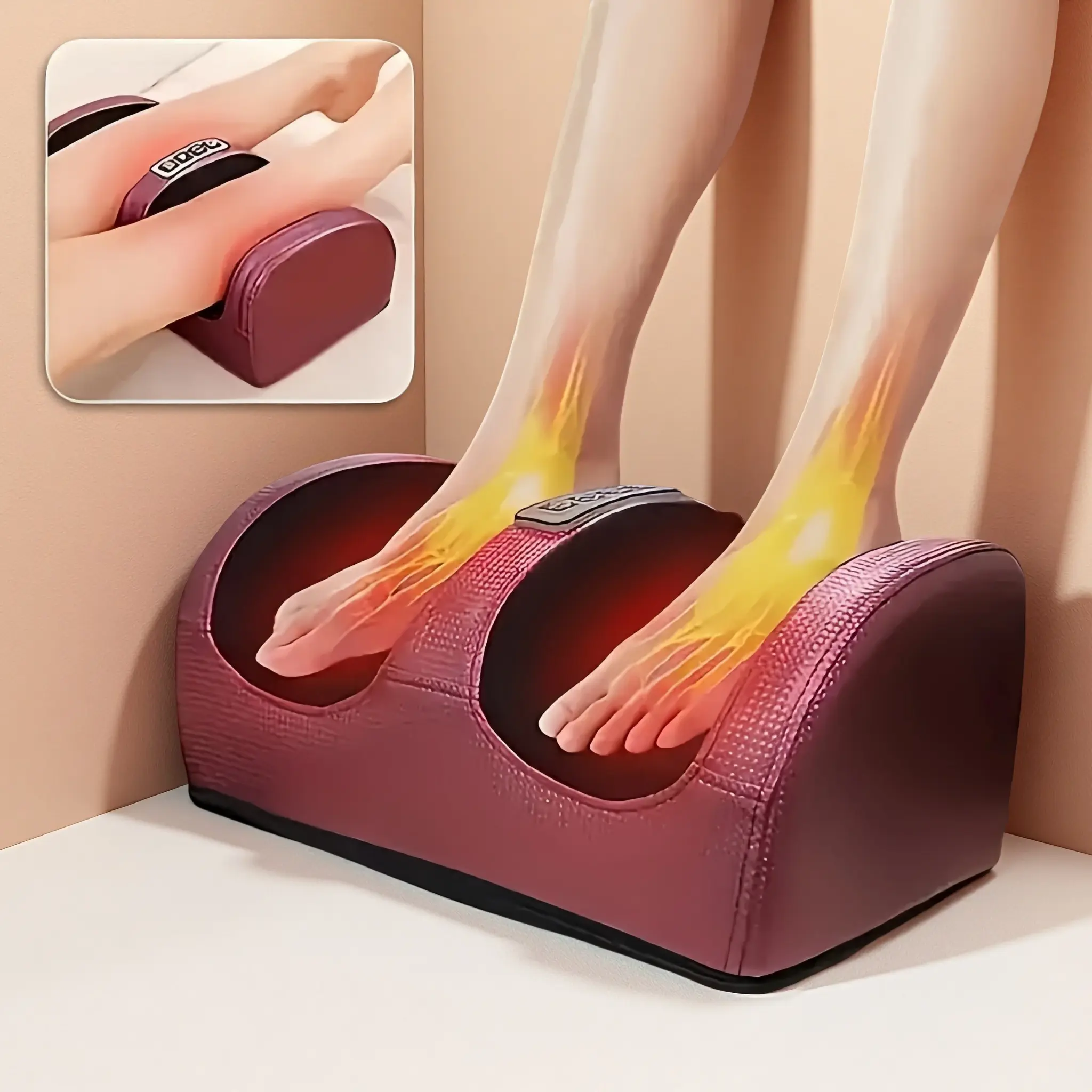 Multifunctional Leg & Ft Acupressure Massager with Heating Function - Relaxation Aid for Legs, Arms, Plantar Fasciitis - Ideal Father's Day Gifts, Women's Gifts for Holiday or Birthday Celebrations