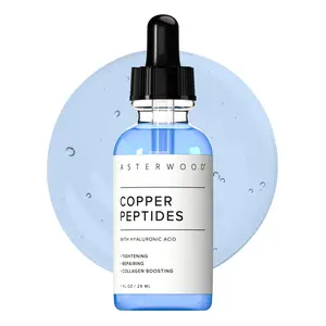 Cu Peptides Serum, Copper Peptides Serumfor Face -Tightening, Repairing, CollagenBoosting -with Hyaluronic Acid - Fragrance-Free