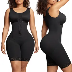 Women's Waist Trainer Bodysuit Tummy Control Shapewear Fajas Colombianas Full Body Shaper Butt Lifter Compression Garment for Postpartum Recovery, Seamless Slimming Corset for Women US S-XL
