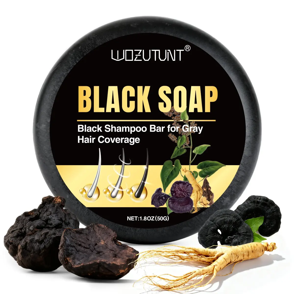 Darkening Soap, Returning To Original Color, Black Hair Soap, Comfortable Healthy Restore Soap For Women&Men Haircare, Black Shampoo, Shampoo Bar