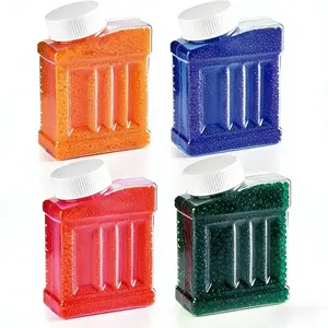 Easter Mini Decor Balls| Hydroponic Decoration & Vase Ornament,Blue, red, orange and purple, 4 Bottles