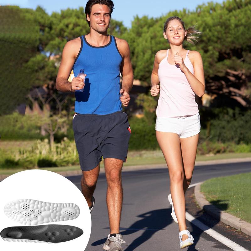 Insoles for Women Man,Cloud Soles for Men Women,4D Cloud Soles for Men,Anti Fatigue, Shock Absorption, Foot Pain Relief