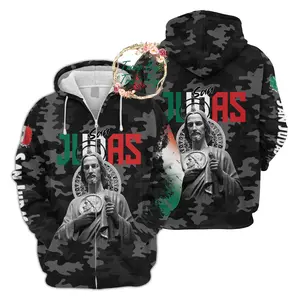 Sanjudas Tateo 3D Hoodie, camisas de san judas tadeo 3D Full Print Sweatshirt, Gift Mexcico Shirt for Men and Women Menswear Sweaters