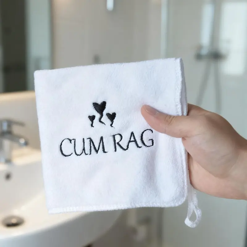 Embroidered Microfiber Hand Towel 30x30cm, Soft Quick Drying Absorbent Towel, Quick Dry Towels, Fun and Quirky Design, Perfect Gift for Couples, Home Decor, Wedding, Anniversary, Party Supplies