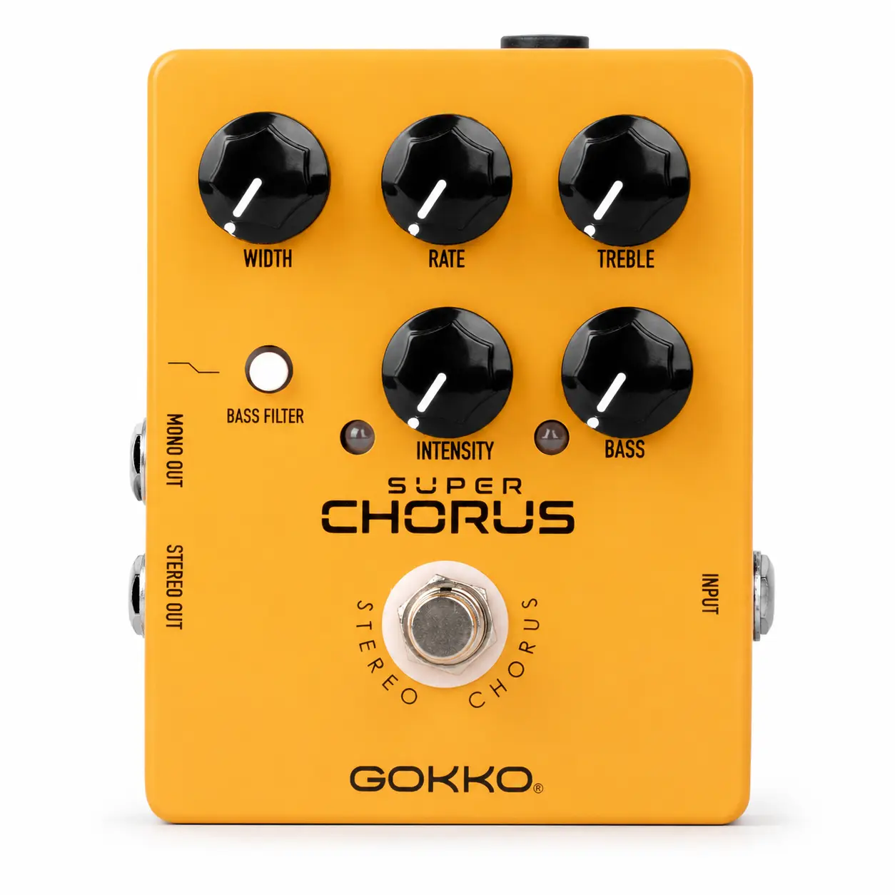 GK-65 Stereo Analog Chorus Pedal with Bass Filter and Dual Outputs