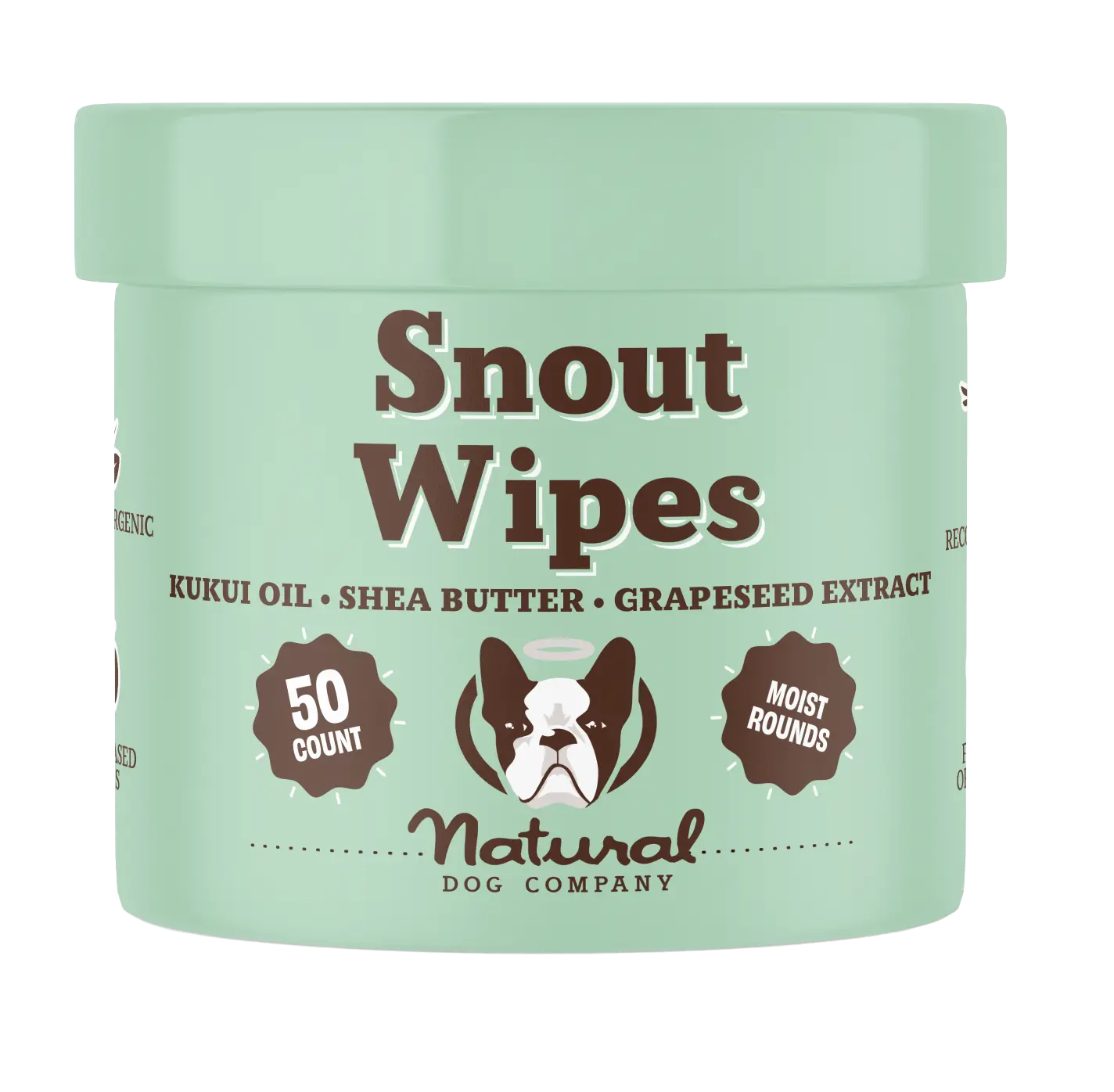 Natural Dog Company Snout Wipes - Cleans, Soothes, & Heals Dry Snouts