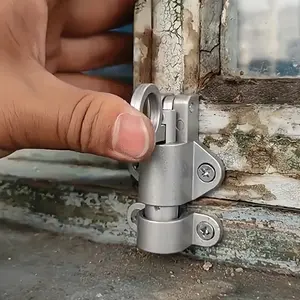 2pcs Durable Aluminum Automatic Door Latch - Spring-Loaded Safety Bolt with App Control, Easy Installation for Secure Home & Office Doors