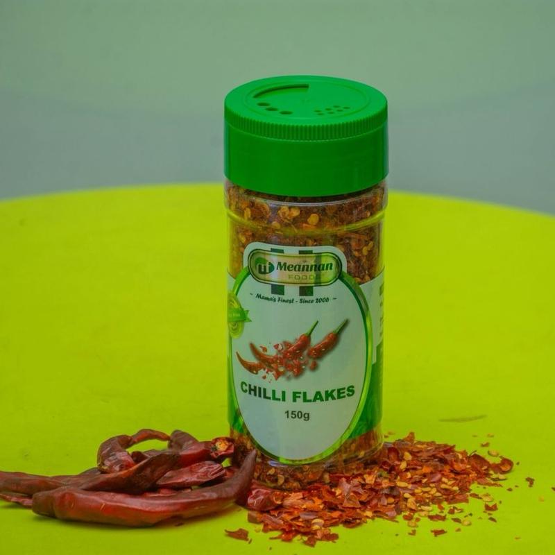 Meannan Foods Chilli Flakes 150g - Bold Heat & Rich Aroma for African & Continental Dishes - Natural Dried Chilies - No Artificial Additives