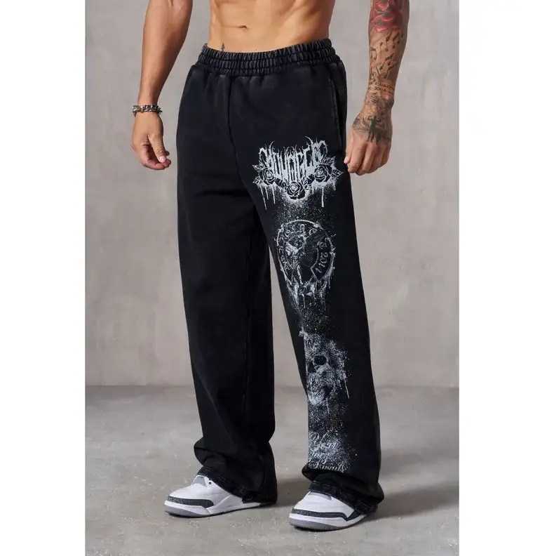 YOUNGLA Dynasty Sweatpants, Men's Jogger Pants, Relaxed Fit Athletic Sweatpants for Gym Training, Workout, Lounge & Casual Streetwear