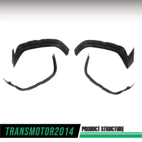 CROSSDESIGN Automotive Vehicle Fender Mud Guards Flaps Kit with Wheel Protector, Compatible with 95-04 Honda Foreman TRX400, TRX450