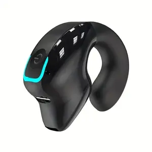 Wireless Earbuds with Noise Cancellation, Clip-On Design, Rechargeable Lithium Polymer Battery, Comfortable for Sports & Camping, Bluetooth