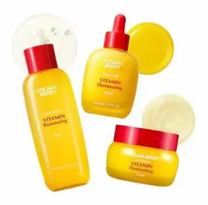 Eqqualberry Dark Spot Brightening Trio(Toner + Serum + Cream Set) Dark Spot,Uneven Tone Care | Korean Skincare, 1.01fl.oz