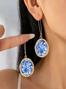 Vintage Flower Dangle Earrings, Fashionable Jewelry for Women, Trendy All-Match, Exquisite Jewelry for Birthday Gift, Elegant Accessory