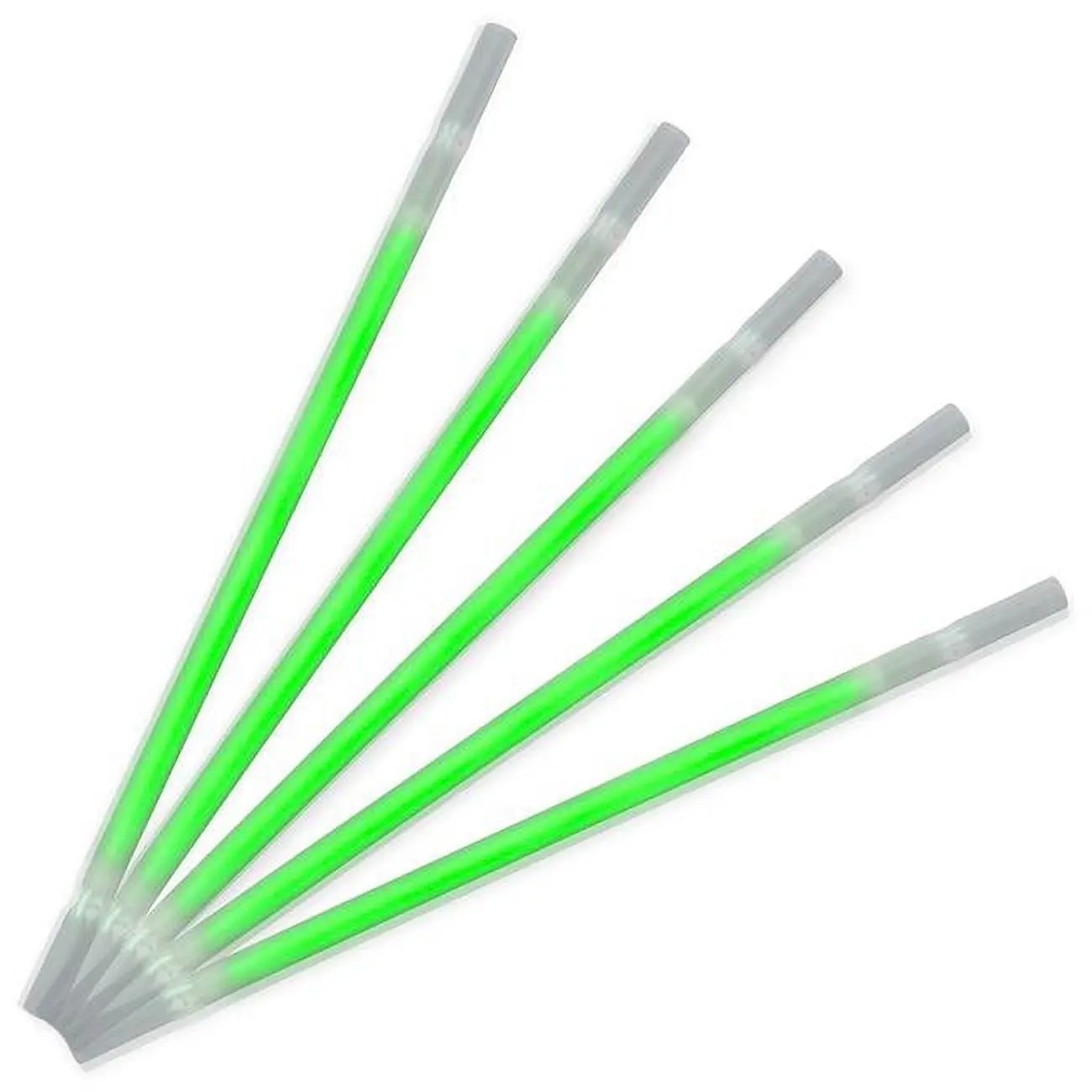 212 MAIN Blinkee Green Glow Drinking Straws, Bar Utensils - Pack of 25