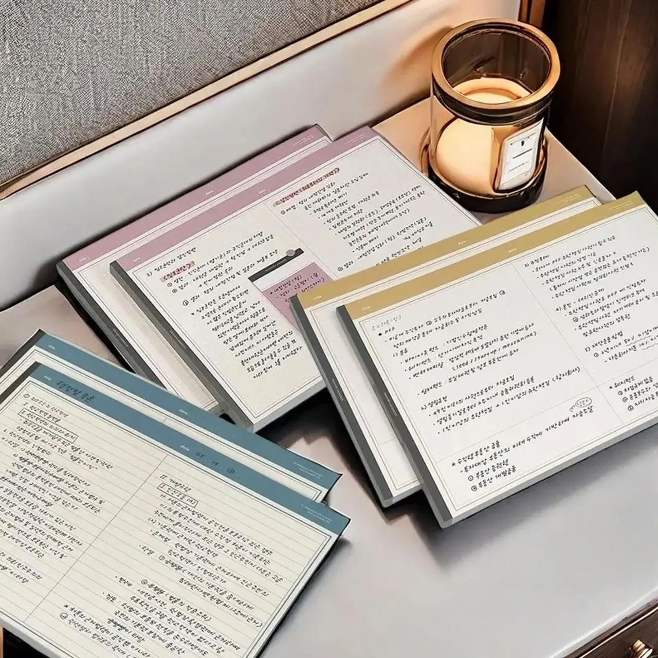 B5 Notebook Set with Lined & Grid Pads – 30 Sheets Each, Tearable Pages, Minimalist Aesthetic, Studygram Stationery, TikTok Study Essentials – Perfect for Students, Office Notes, School & Work Planning, Stationery Office Supplies