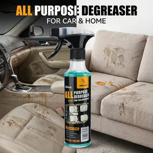 NUAN All Purpose Cleaner and Degreaser Spray for Car & Home, Heavy Duty Grease & Grime Remover for Car Interiors, Kitchen, Countertops, Appliances and More, 300ml