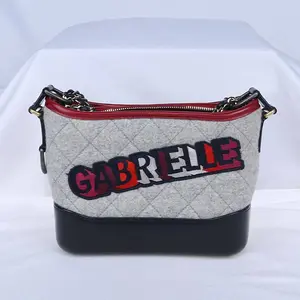 Pre-owned CHANEL Felt Crossbody Bags Gabrielle Small Multicolor CPU0226