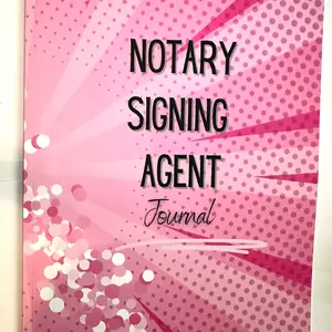 PINK Notary Signing Agent Journal - 8.5x11 Inches, 74 Pages, Durable & Stylish, High-Quality Paper, Compliant in Most States, Ideal for Notary Publics