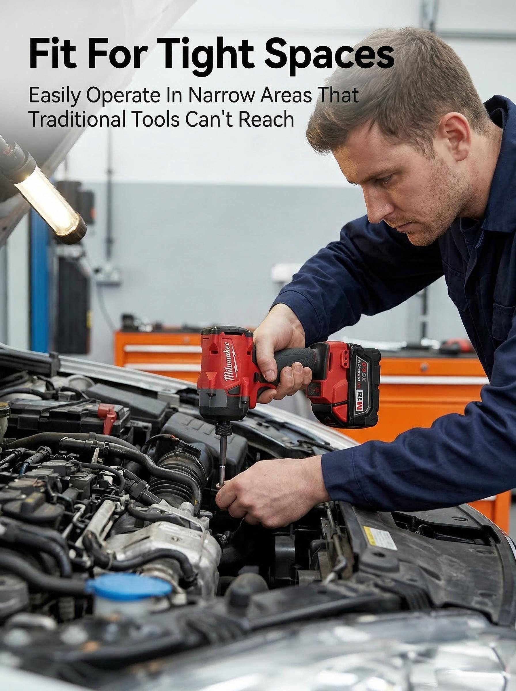 Milwaukee M18 FID3 18V 1/4 Inch Impact Driver Electric Screwdriver Tool Suitable for Construction and Equipment Installation 300Nm High Torque Four-Mode Adjustment Compact and Portable Design