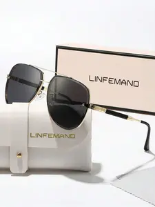 Elegant Metal Frame Eyeglasses for Men & Women, Stylish Fashion Glasses for Business, Travel, Driving, Holiday Gifts