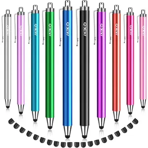 Stylus Pens for Touchscreens, 10 Pack Thin Rubber Tip Stylus Replaceable Tip Feature Bundle W/ 20 Pcs Replacement Tips For iPad,iPhone,Tablets,Smartphone&All Touch Screen Devices(10 Stylus+20Tips)