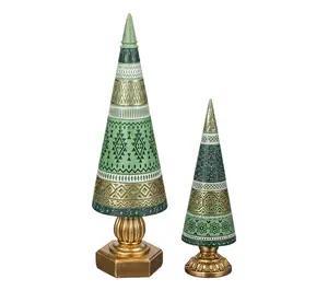Evergreen Set of 2 Resin Decorative Tree TableDecor