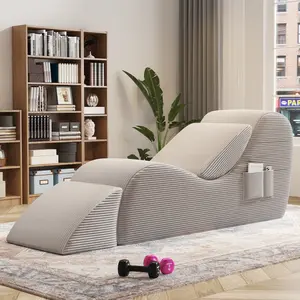 Premium Ergonomic Floor Chair for Adults - Thickened Memory Foam Armless Lounge Chair with Lumbar Pillow, No Assembly, High Comfort for Living Room & Apartment, Durable Home Furniture
