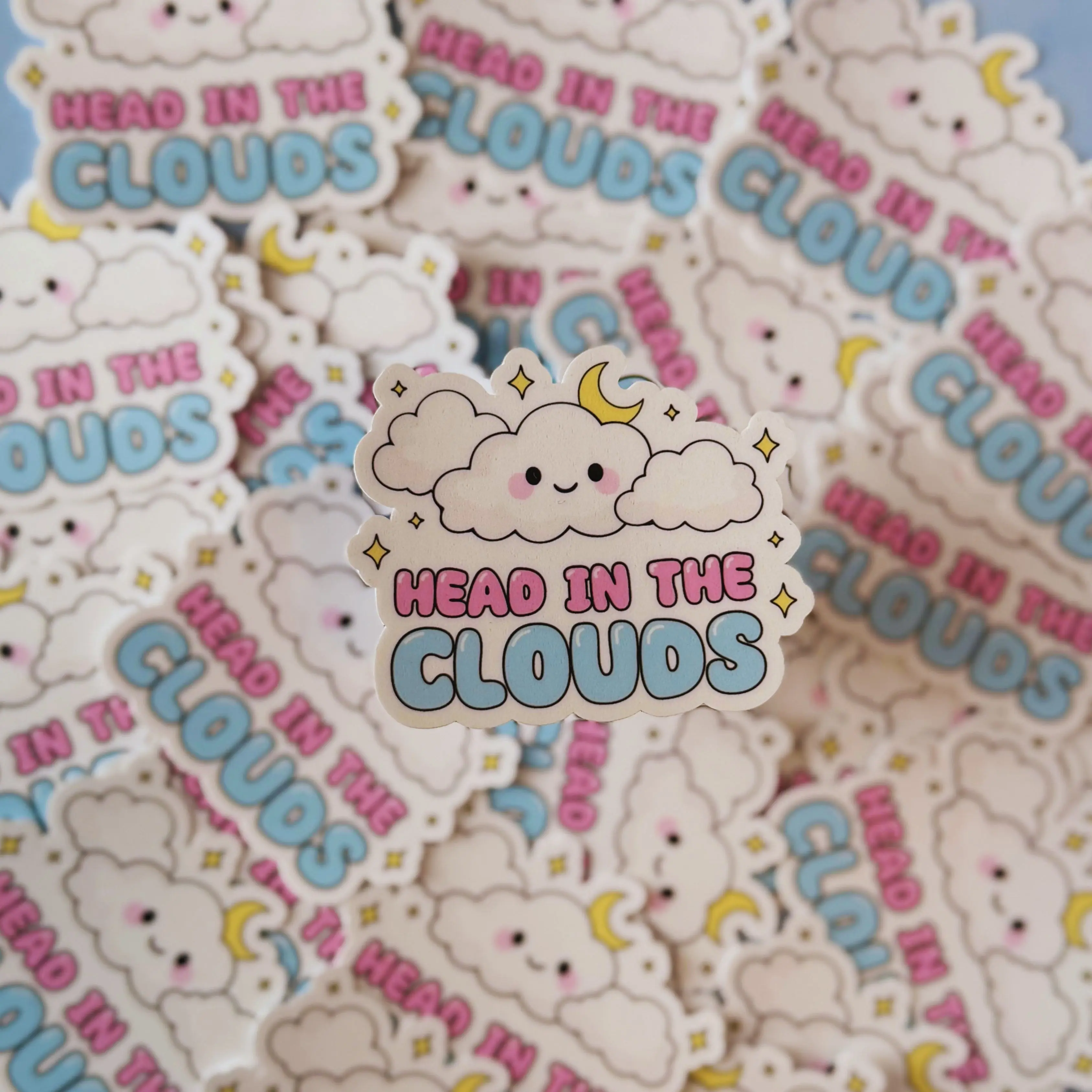 Head in the Clouds Sticker - Clouds