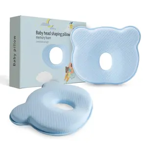 Soft and Breathable Baby Pillow with Memory Foam and Bear Design