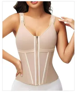 Waist Shapewear for Women with Bra Tummy Control Girdle Workout Shapewear with Adjustable Shoulder Strap