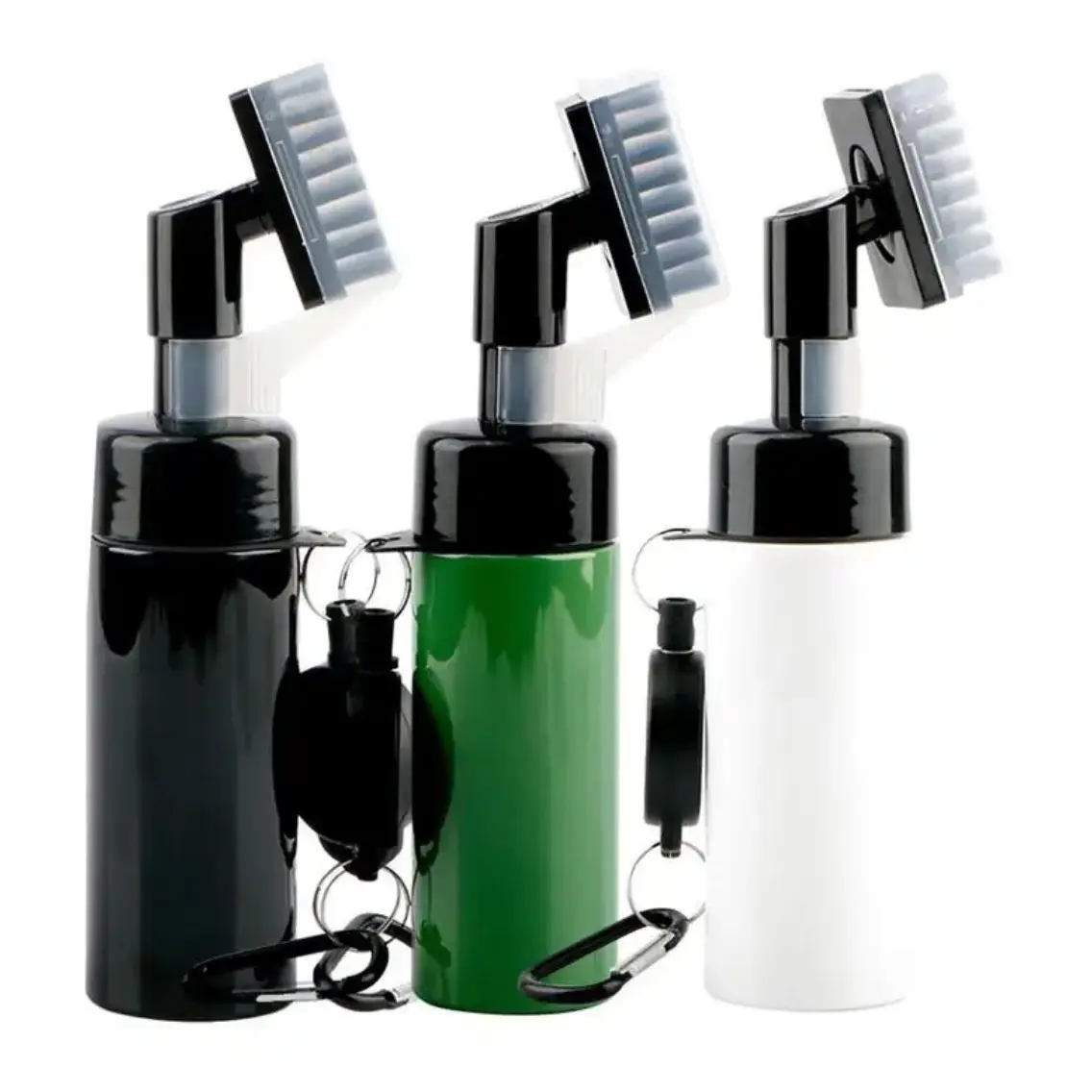 Golf Clubs Cleaning Brush Portable Golf Club Groove Brush With Push Type Water Bottle