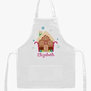 Gingerbread House Personalized Kids Apron