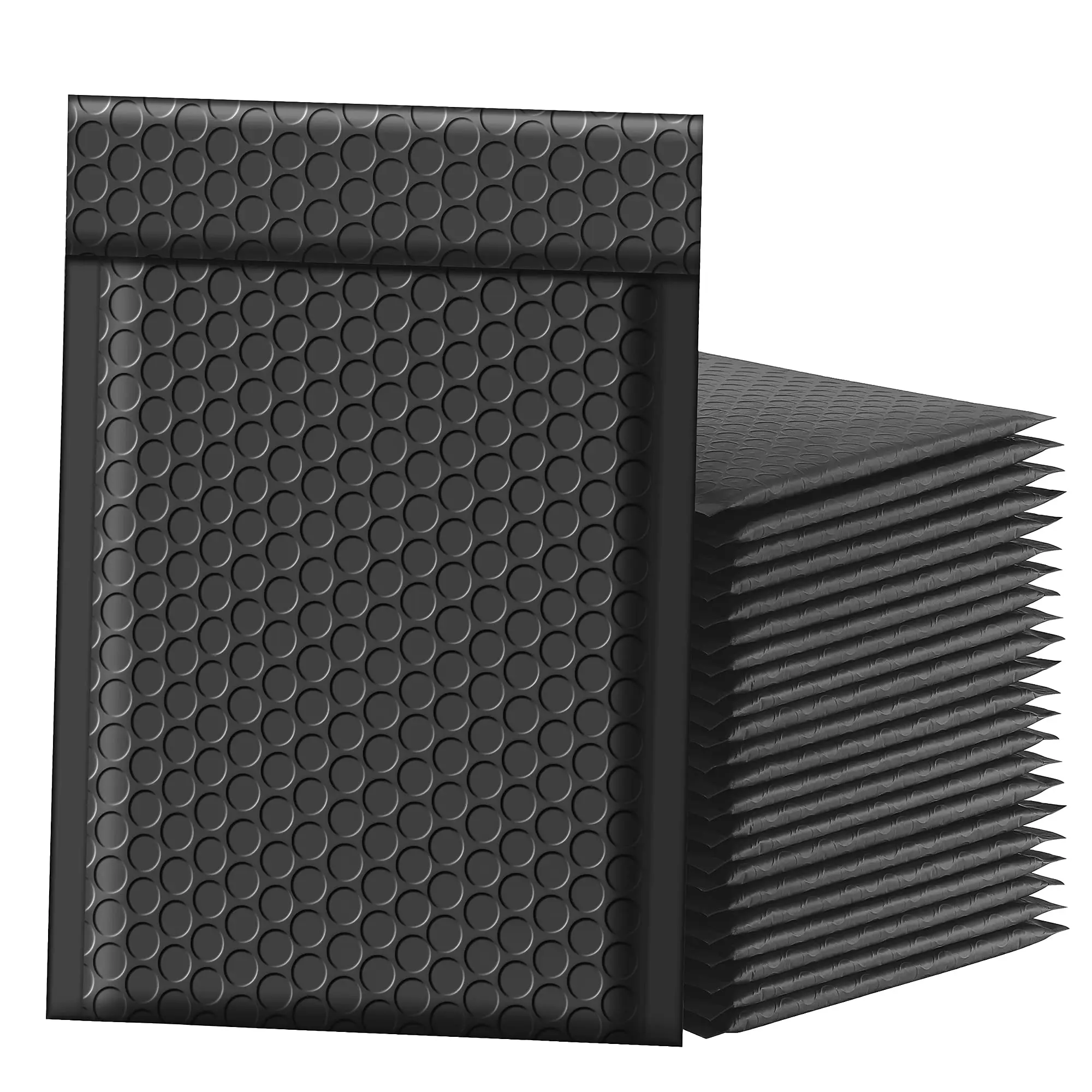 Bubble Mailers 4x8 Inch 50pc Black Shipping Bags  Chic Packaging For Small Business Colored Padded Mailing Envelopes Opaque Matte Self Seal Poly Bulk #000