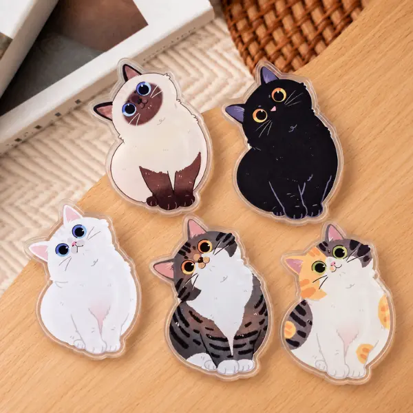 Chubby Kitties MagSafe Phone Grip Collection, Cute Chibi Cats Looking Up PopSocket, Aesthetic Pet Lover & Kawaii Animal Accessory