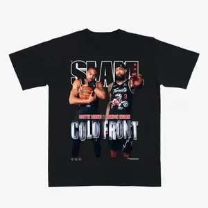SLAM Scottie Barnes Brandon Ingram Graphic T Shirt, Basketball Fan Streetwear Tee, Vintage Style Inspired Sports Shirt