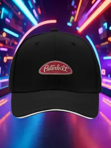 Peterbilt Truck logo outdoor sports hats for men and women, fishing sun hats, trucker hats, Premium Fitted Cap, holiday party gifts.