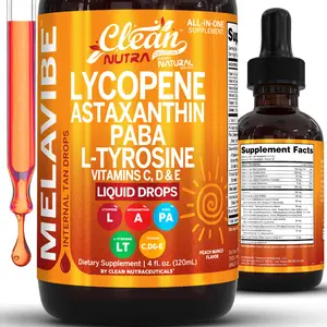Clean Nutra Lycopene, Astaxanthin, PABA & L-Tyrosine for Skin & Complexion Support - Melavibe