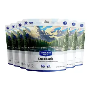 Backpackers Pantry Chana Masala - Freeze Dried Backpacking & Camping Food - Emergency Food - 21 Grams of Protein Vegan Gluten-Free - 6 Count