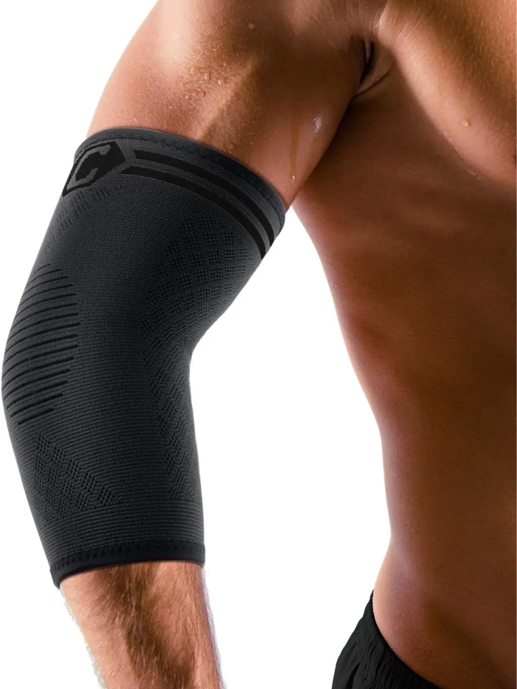 CAMBIVO 2 Pack Elbow Brace Compression Sleeve, Tennis & Golfer's Elbow