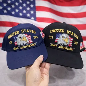United States 250th Anniversary Embroidered Dad Cap, 1776-2026 Eagle Hat, Semiquincentennial Gift Cap, Fathers Day Gift, Veteran Gift