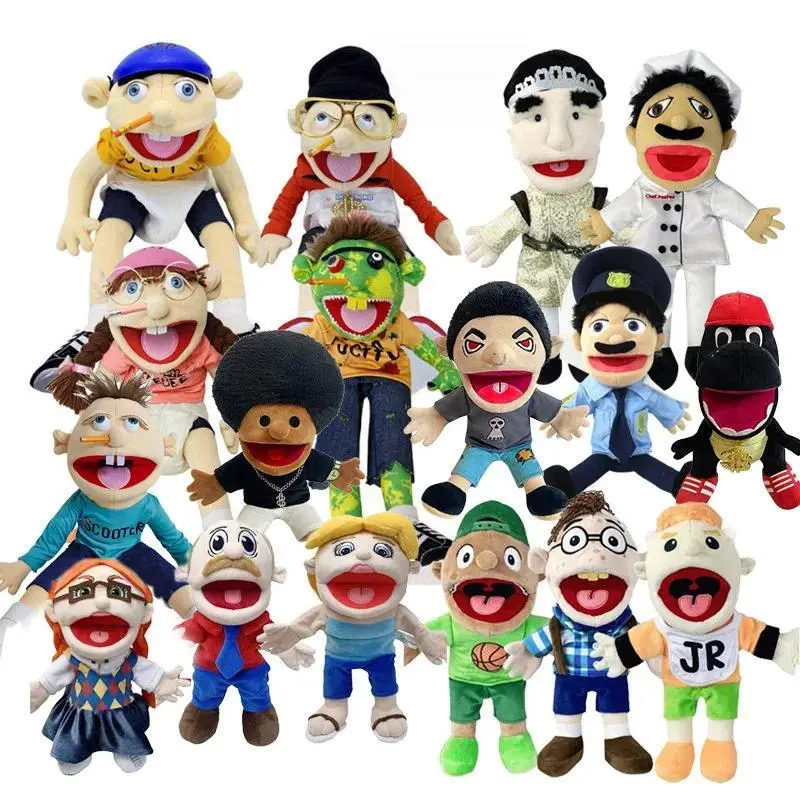 Jeffy Hand Puppet Toy Jeffys Zombie Boy Puppet Brinquedo Kawaii Stuffed Animal Jeffy Puppet Family Real Sml Doll Birthday Gift