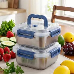 Extra-Large Stainless Steel Food Storage Containers